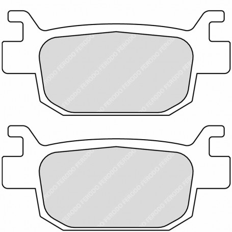 Plaquette de frein arriere Ferodo Eco friction Honda SH 125/150 07-13,SH 300 07-20,Forza 250 05-08,Forza 300 2013, Benelli BN30
