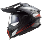 Casque LS2 MX701 EXPLORER C frontier rouge