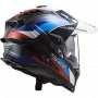 Casque LS2 MX701 EXPLORER C frontier rouge bleu