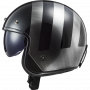 Jet helmet OF601 LS2 BOB LINES black jeans