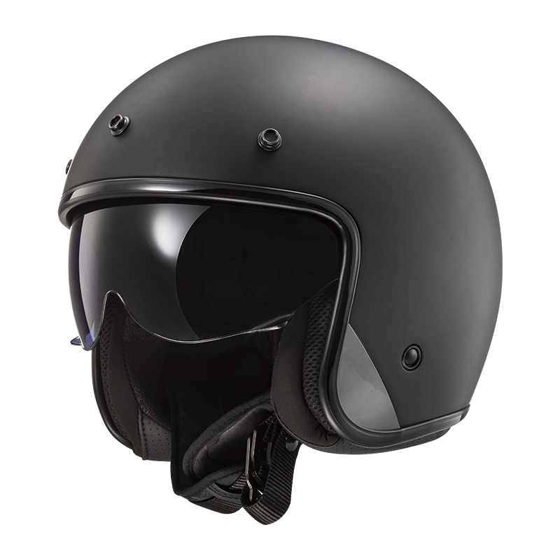 Casco jet OF601 LS2 BOB SOLID nero opaco Casco jet OF601 LS2 BOB SOLID nero opaco