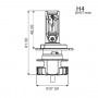Ampoule Led H4 pour moto Myra + ballast
