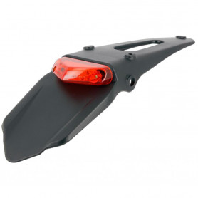 Portamatrículas enduro con luz stop led homologado | MotoGM