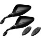 Spiegel-Paar da Verkleidung homologiert Yamaha T-Max 500 2004-2007, schwarz matt Spiegel-Paar da Verkleidung homologiert Yamaha T-Max 500 2004-2007, schwarz matt