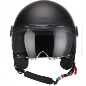 Casque jet CGM 109A Globo Mono noire mat | MotoGM