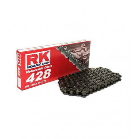 chaîne de transmission moto RK 428SB 140 maillots a clip enduro 50-125