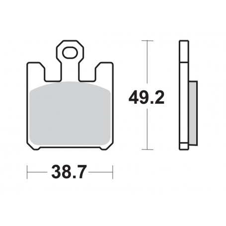 Pastiglie freno sinterizzate SBS 788RS per Kawasaki ZX10R 04-07, ZX6R/RR 03-06, Suzuki GSXR 1000 03-04