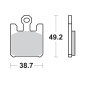 Pastiglie freno sinterizzate SBS 788RS per Kawasaki ZX10R 04-07, ZX6R/RR 03-06, Suzuki GSXR 1000 03-04