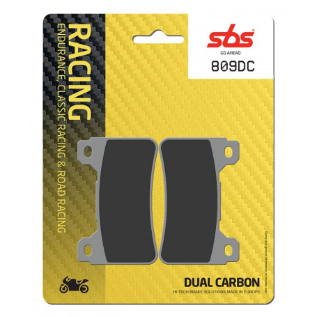 Plaquette de frein SBS Dual Carbon 809DC Honda CB100R, CBR1000RR 06-16, CBR600RR 05-16, Crossrunner 15-16