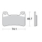 Pastiglie freno SBS DUal Carbon 809DC Honda CB100R, CBR1000RR 06-16, CBR600RR 05-16, Crossrunner 15-16 Pastiglie freno SBS DUal Carbon 809DC Honda CB100R, CBR1000RR 06-16, CBR600RR 05-16, Crossrunner 15-16