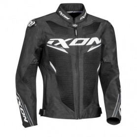 Chaqueta Ixon Draco negro blanco | MotoGM