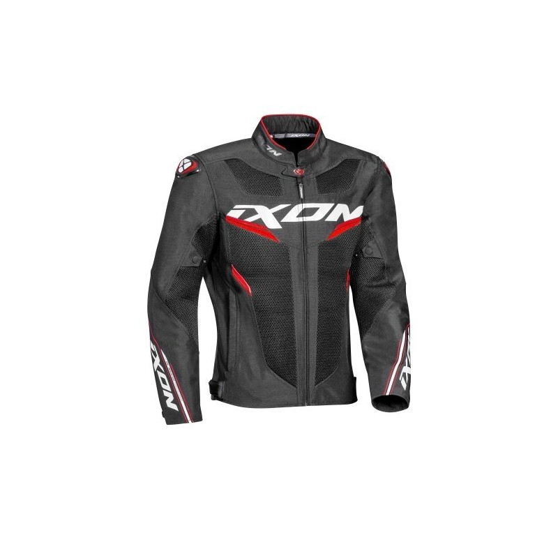 Blouson été Ixon Draco noir rouge blanc