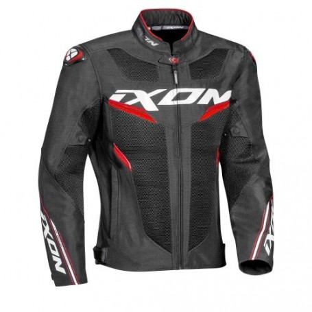 Chaqueta Ixon Draco negro rojo blanco | MotoGM