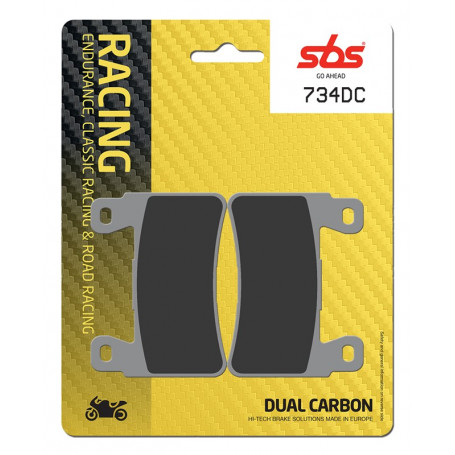 SBS Brake pads Dual Carbon 734DC Honda CB1100 14-16, CBR600F-FS 99-06, CBR600RR 03-04, CBR900RR 98-01, VRT SP1/SP2