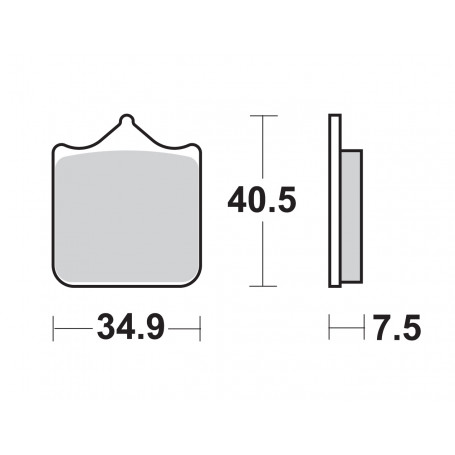 SBS brake pads Dual Carbon 762DC Aprilia, Benelli, Ducati, KTM, MV Agusta
