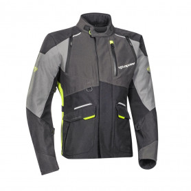 Chaqueta adventure ixon Balder turismo nera gris amarillo | MotoGM