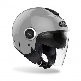 Casco jet AIROH HELIOS COLOR gris brillante