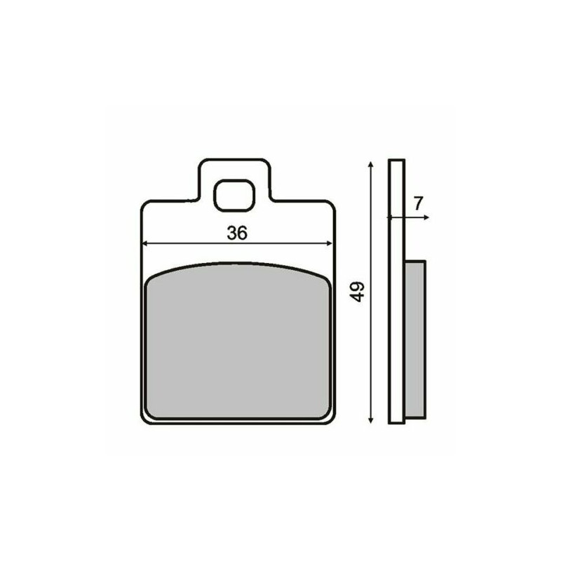PLaquette de frein eco ferodo FDB2057EF Gilera stalker, nrg, runner, mp3, piaggio zip PLaquette de frein eco ferodo FDB2057EF Gilera stalker, nrg, runner, mp3, piaggio zip