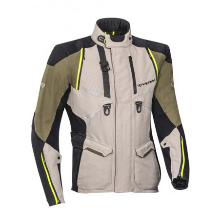 Touring adventure jacket IXON EDDAS kaki