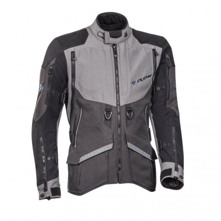 Chaqueta adventure IXON RAGNAR turismo antracite gris azul | MotoGM