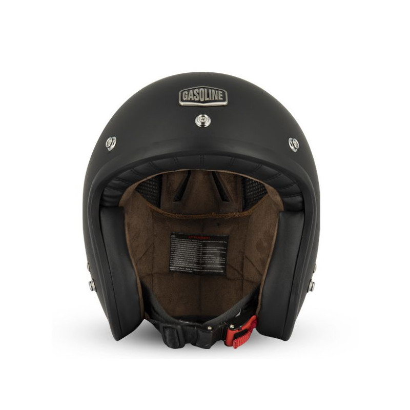 Casco jet custom cafè racer Gasoline S250 negro opaco Casco jet custom cafè racer Gasoline S250 negro opaco