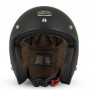 Casco jet custom cafè racer Gasoline S250 nero opaco