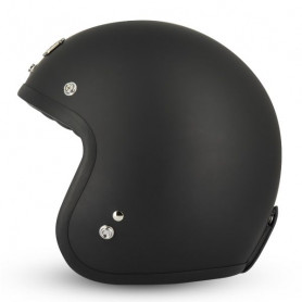 Casco jet custom cafè racer Gasoline S250 nero opaco | MotoGM