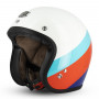 Helmet jet custom cafè racer Gasoline S250 glossy white