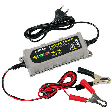 chargeur de batterie intelligent moto Lampa amperomatic trainer 6-12V 1A