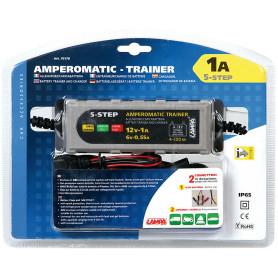 battery charger motorcycle Lampa amperomatic trainer 6-12V 1A