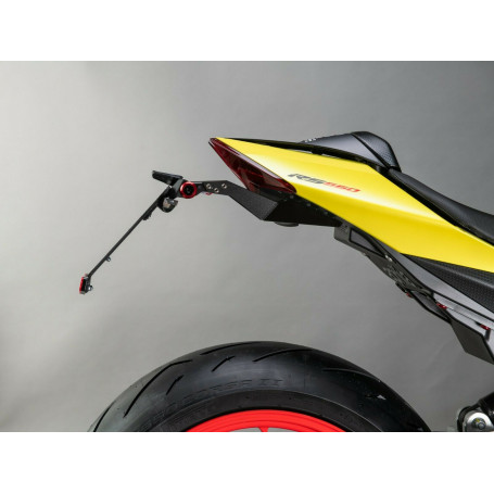 Portatarga regolabile Lightech per Aprilia RS660, Tuono 660, Tuono V4 1100 21-23 KTARAP109 luce targa e catadiottro
