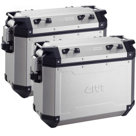 Par de maletas laterales givi Trekker outback 37 litri aluminio | MotoGM