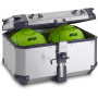 Top-case MONOKEY® TREKKER OUTBACK aluminium naturel 58 litres