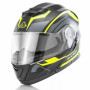 Casco modulare Acerbis Serel nero opaco giallo