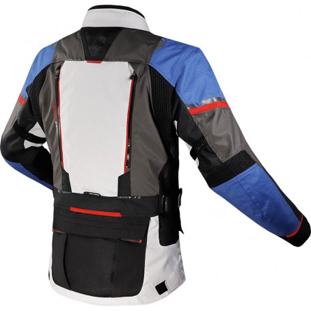 Veste moto LS2 Norway blue white grey