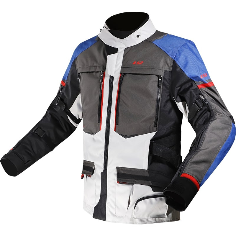 Jacke Motorrad LS2 Norway Blau bianca grau Jacke Motorrad LS2 Norway Blau bianca grau