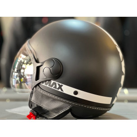 Casco jet Max power negro opaco | MotoGM