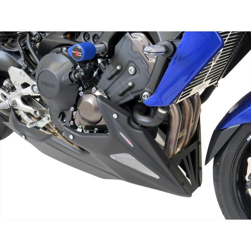 Taco protector de motor ABS Powerbronze para Yamaha MT-09 2017-2020 negro