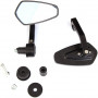 rétroviseur en alu noire fixation au guidon pas homologue diam.17mm