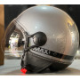 Casque jet max power gris technique nardo brillant