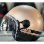 max power Jet helmet pink gold glossy