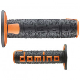 Puño(s) domino off road A360 120mm negro arancio | MotoGM