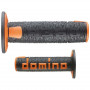 Manopole domino off road A360 120mm nero arancio