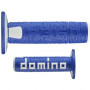 domino grips off road A360 120mm blue white