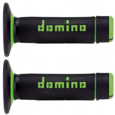 Puño(s) Domino off road cross A020 negro verde | MotoGM