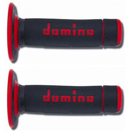 domino grips off road cross A020 black red