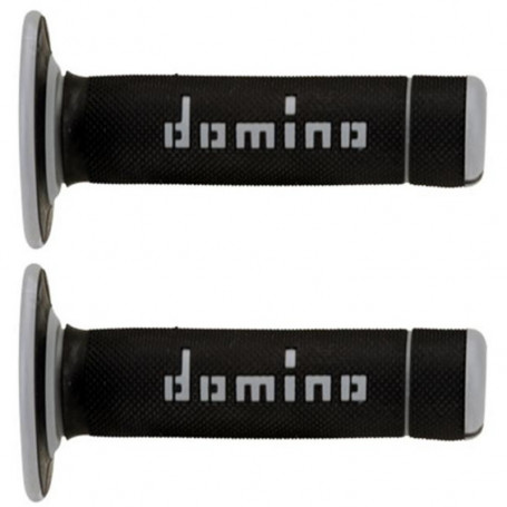 Manopole Domino off road cross A020 nero grigio