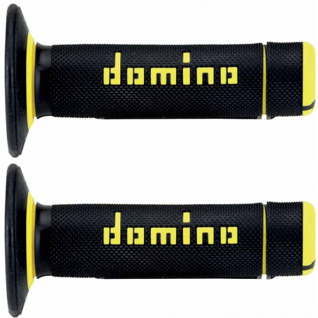 Griff(e) Domino off road cross A020 schwarz Gelb | MotoGM