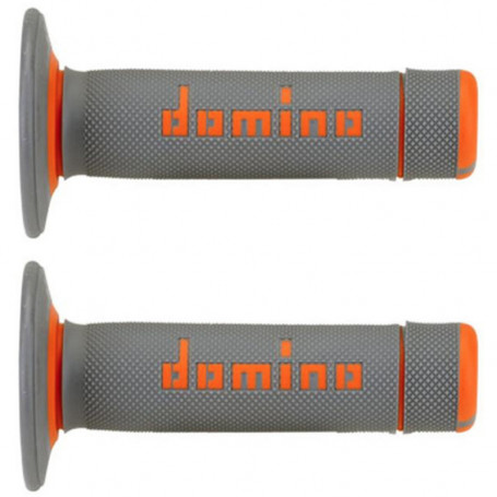 POIGNÉES Domino off road cross A020 gris orange