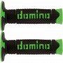 Manopole domino enduro cross DSH 120mm nero verde